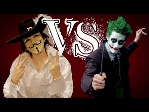 Guy Fawkes vs The Joker. Epic Rap Battles of History Fanmade