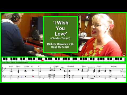 ‘I Wish You Love’ – Michelle Benjamin with Doug McKenzie. Jazz piano tutorial.