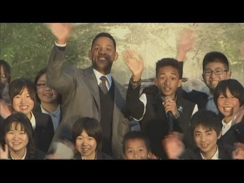 Will Smith and Jaden Smith rap together at After Earth Tokyo premiere
