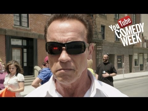 Arnold pumps you up for YouTube Comedy Week – Join in May 19-25